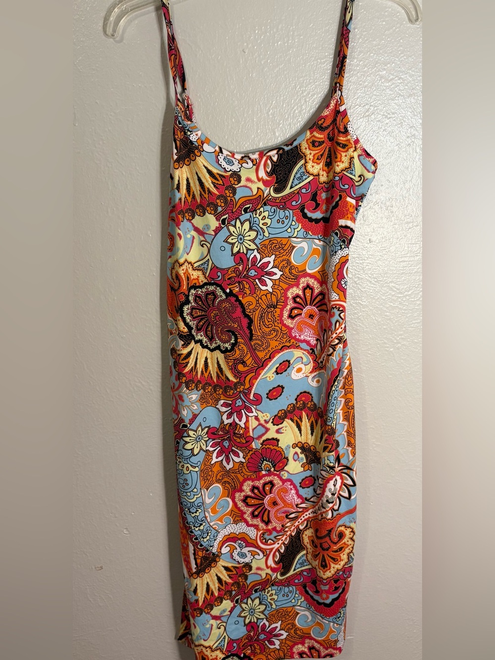 Love J multicolored orange pink sundress size XL NWT